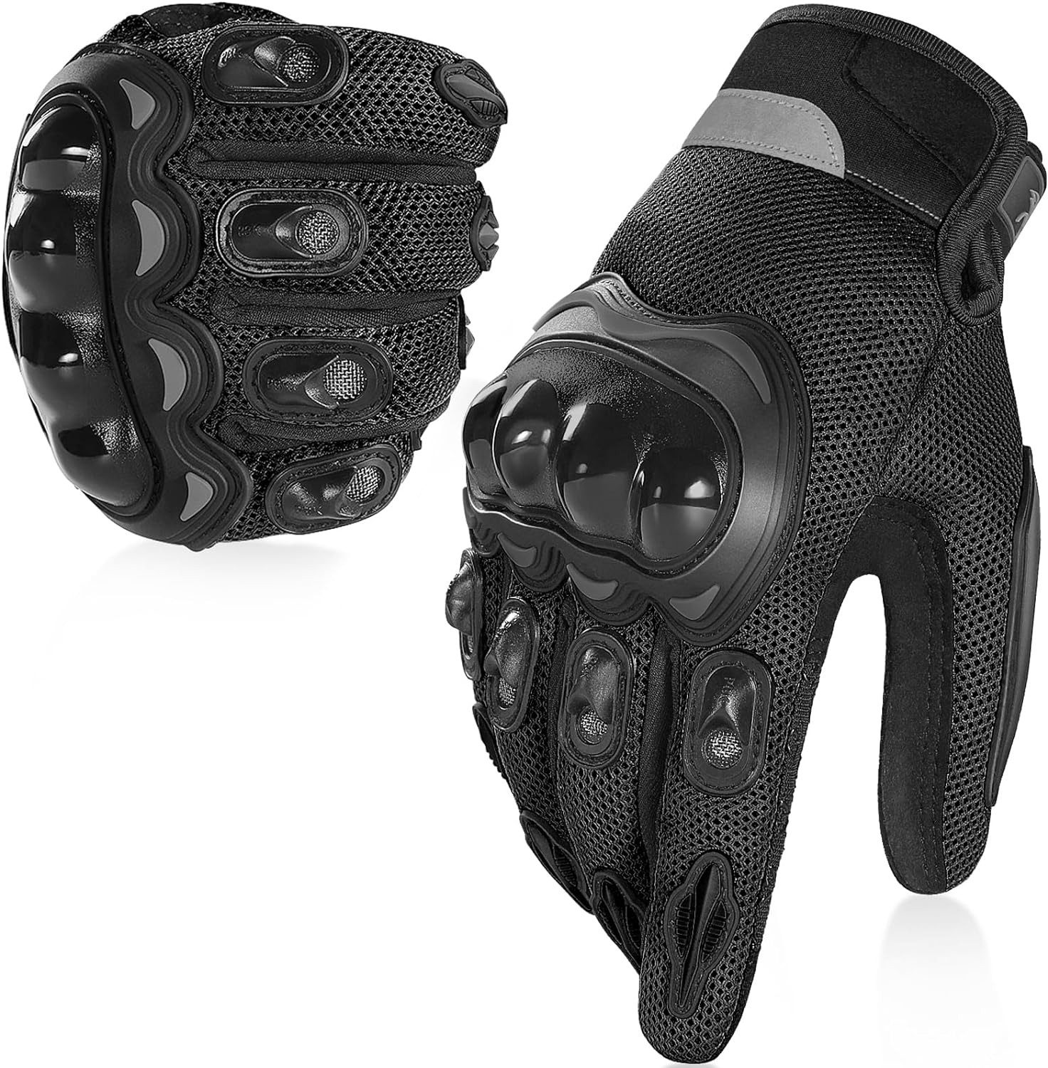 COFIT Breathable Mesh Motorcycle Gloves Touchscreen XXL Black