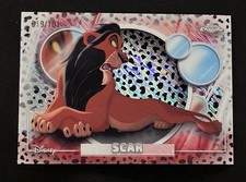 2026 Topps Cromo Disney Cicatriz 101 Dálmatas Blanco y Negro Brillo 19/101