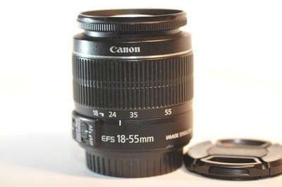 Canon EF-S 18-55mm f/3.5-5.6 IS lens for EOS Rebel T8 T7 T6 T5 SL 80D 90D 70D 7D