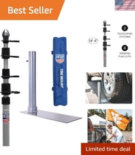 Compact Ultimate Flagpole Tailgate Kit with Tire Mount - Gear Up for Game Day