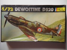 MAQUETTE AVION DEWOITINE D520.HELLER.WW2.ECHELLE 1/72.