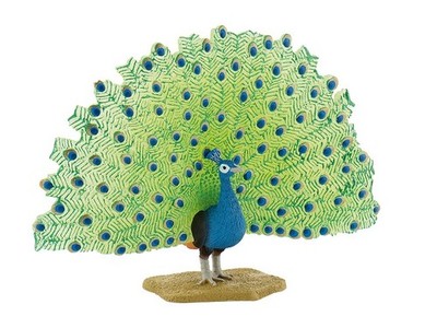 Bullyland 69390 Pfau 13 cm Wildtiere