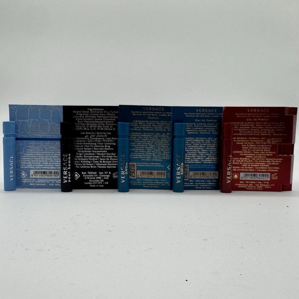 5PC Men’s Versace Sample Set New - Image 3 of 3