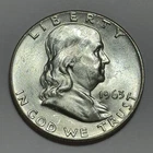 1963 Franklin Half Dollar 50¢ (90% Silver) ~ Gem BU