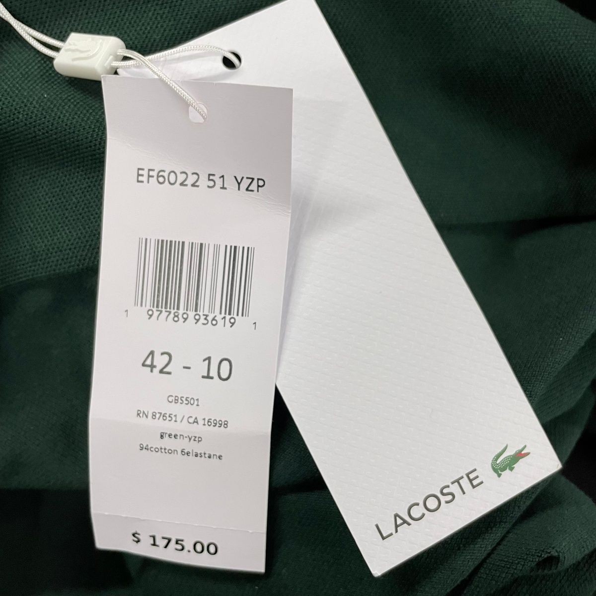 LACOSTE Stretch Mini Pique Polo Dress Women's Size 42-10 Green | eBay