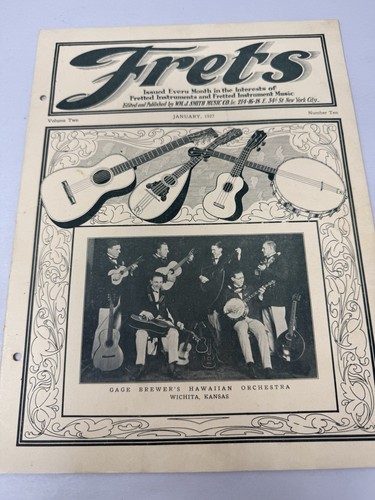 1927 FRETS Magazine Jazz Age Guitar Banjo Mandolin Vintage Vol 2 No 10 - RARE!
