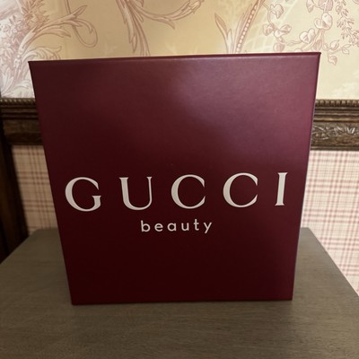 Gucci Beauty Red Gift Box L 8in H 8in W 3in NEW