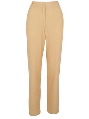 Brioni Damen Hose Lang Kaschmir Seide Wolle Größe 36 Italy 42 Gelb