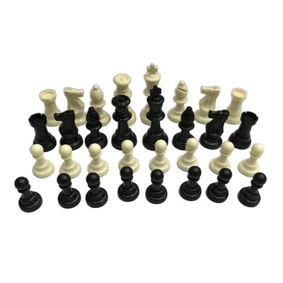 Chess Pieces Entertainment Checkers Chessmen Pieces Traveling Game 95mm King