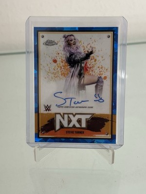 2025 Topps Chrome Sapphire WWE Stevie Turner NXT Autograph 
