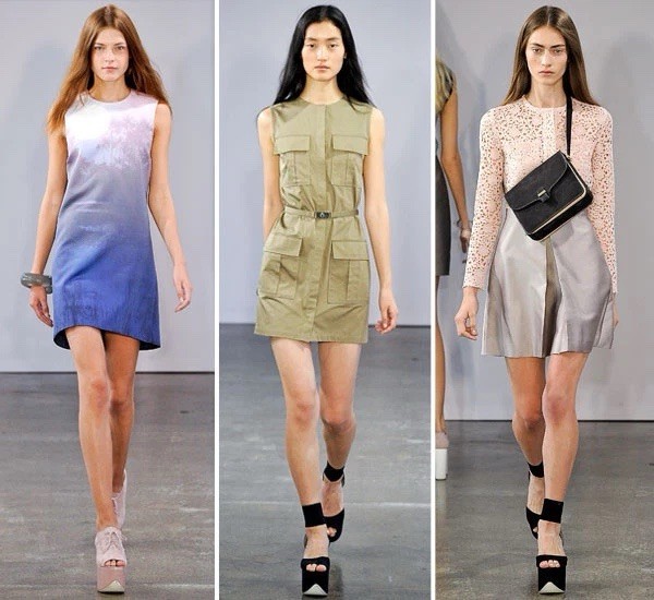 Victoria Beckham Blue Print Compact Sateen Deep Sundream Dress UK NWT