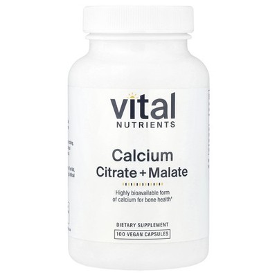 Calcium, Citrate + Malate, 100 Vegan Capsules (150 mg per Capsule)