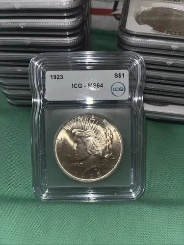 1923 Peace Silver Dollar MS64 ICG