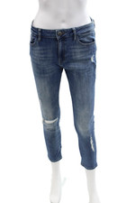 DL 1961 Womens Ankle Cropped Skinny Jeans Blue Mid Rise Size 29