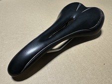 DOUGLAS TITANIUM RAILS RACE SADDLE BLACK ERGONOMIC CUT OUT MTB GRAVEL ROAD BIKE!