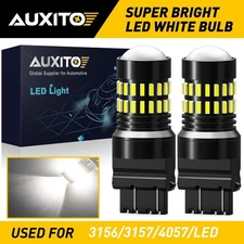 2X High Powe 3157 3057 4057 6000K White Backup Reverse LED Lights Bulbs 48H EXC