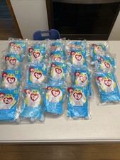 Lot of 19 NEW TY "Peanut" Mcdonalds Happy Meal Beanie Babies 12 New 1998