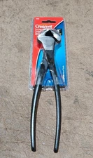SOLID JOINT PLIERS 8-1/4'' L END CUTTING NIPPERS, ALLOY STEEL - CRESCENT 728VN