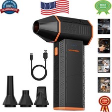 Lightweight 110,000 RPM Cordless Air Duster with 4 Nozzles - Eco-Friendly Clean