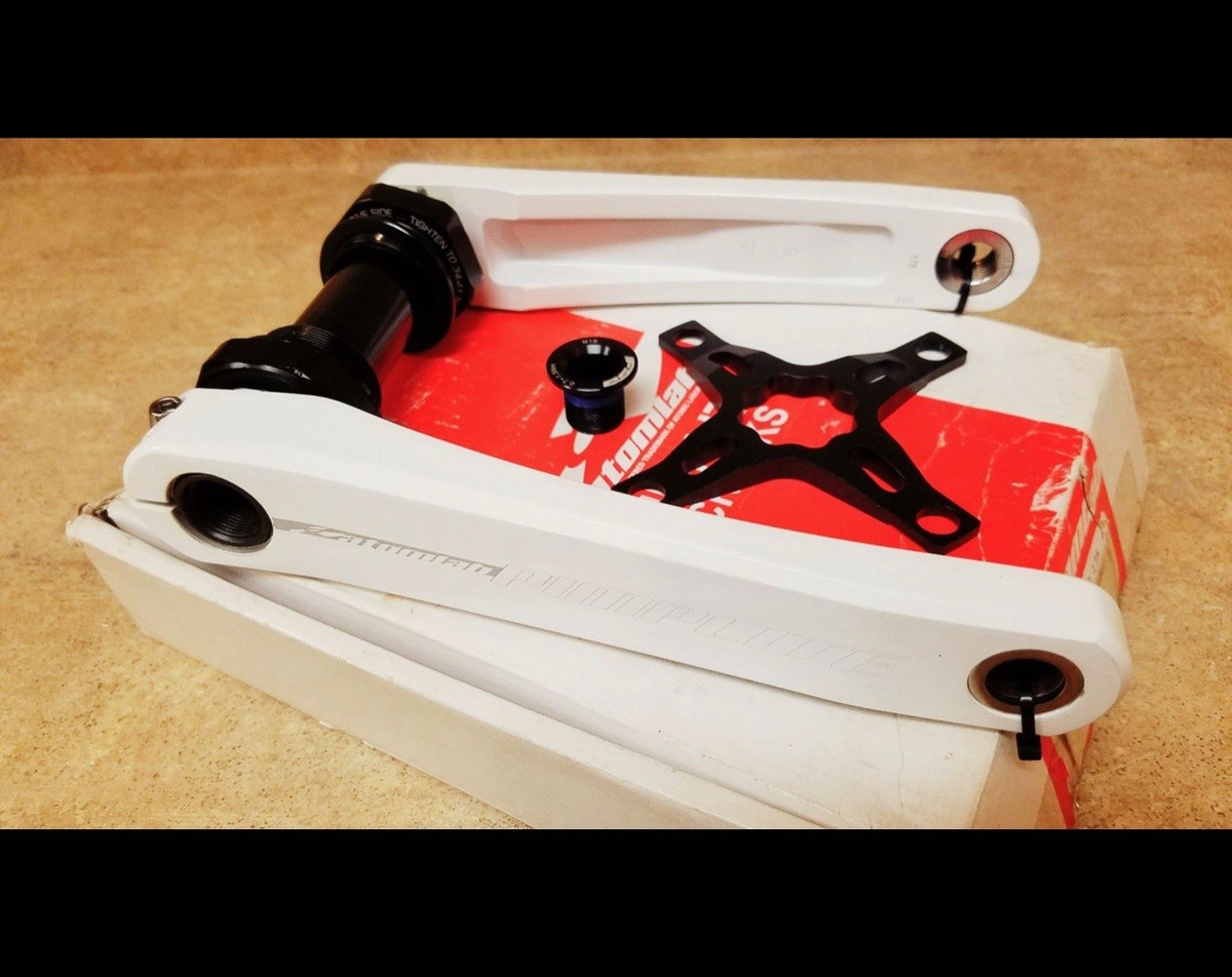 Atomlab Pimplite Crankset WHITE NOS Midschool GT Haro Auburn