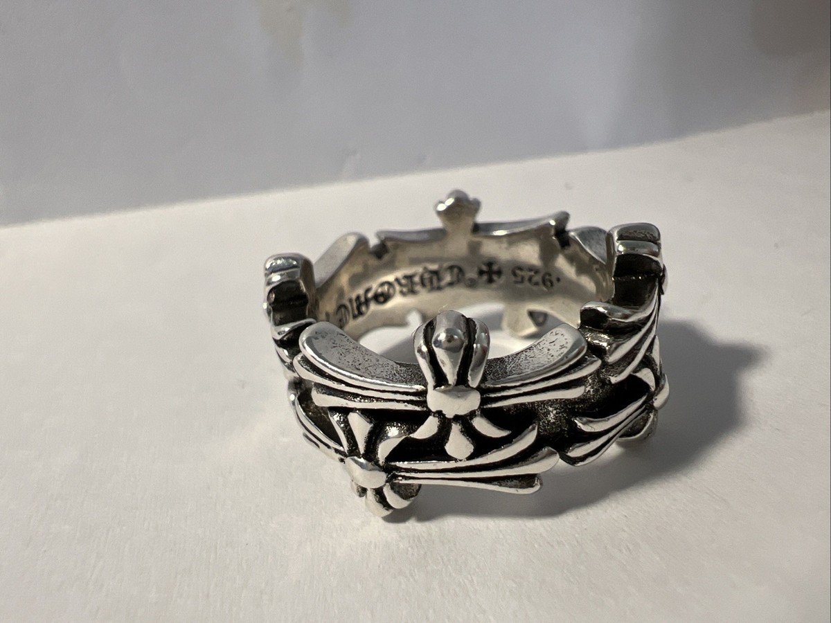 Chrome Hearts CROSS BAND RING 1997年製 鑑定付き】クロムハーツ CROSS BAND/クロスバンドシルバーリング