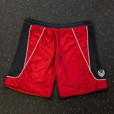 Vintage Nike Basketball Shorts Mens Large Black Red Reversible Drawstring Y2K