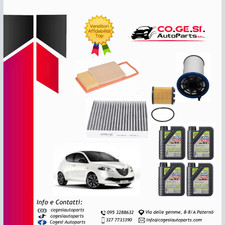 KIT TAGLIANDO 4 FILTRI + 4L OLIO LIQUI MOLY 5W30 LANCIA YPSILON 1.3 MULTIJET