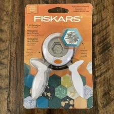 Paper Punch for English Paper Piecing For Hexagon w 1/2 Inch Sides + TEMPLATE