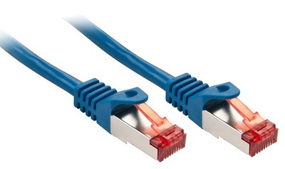 Lindy 47353 Basic Cat6 S/FTP Kabel, blau, 1.50m Patchkabel