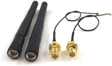 2Pcs 433 Mhz SMA Gmrs Antenna High Frequency 3Dbi with Sma-Male 433Mhz GSM GPRS