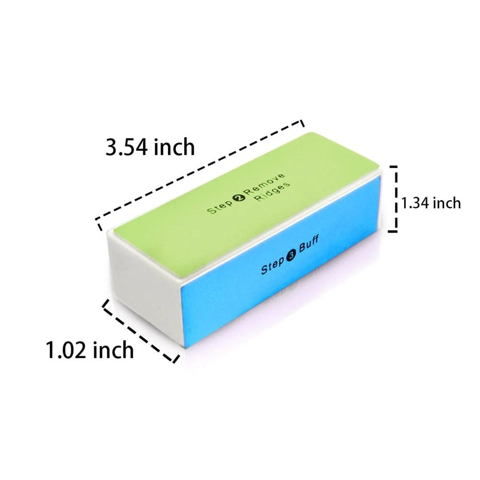 4 Way Shiny Block / 4 Step Buffing Block Shine Nail Buffer 1 Count (Pack of 1) - Imagem 3 de 4