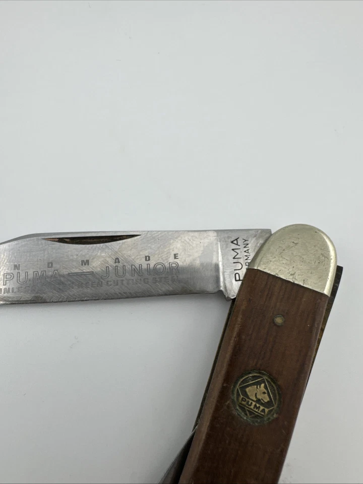 Navaja de bolsillo plegable vintage Puma Junior 835 Foto 3 de 4