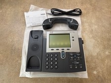 LOT OF 4 Cisco CP-7942G IP VoIP Ethernet Desktop Phone w/ Cable,  Handset