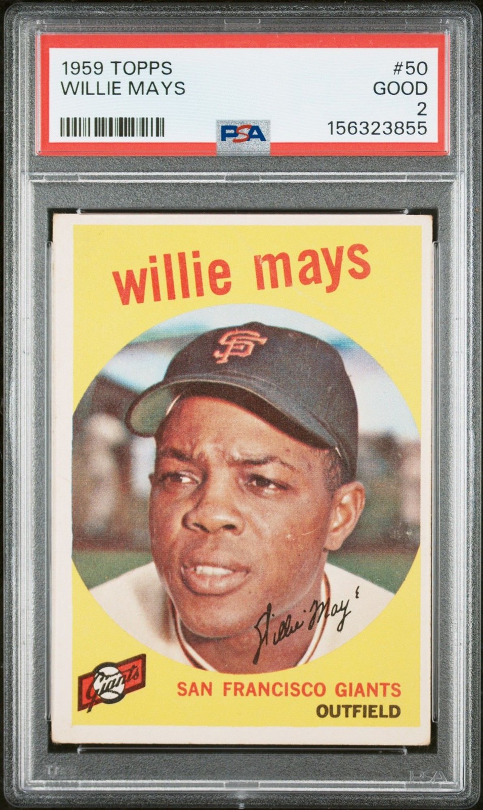 Willie Mays 1959 Topps PSA 2 #50 San Francisco Giants