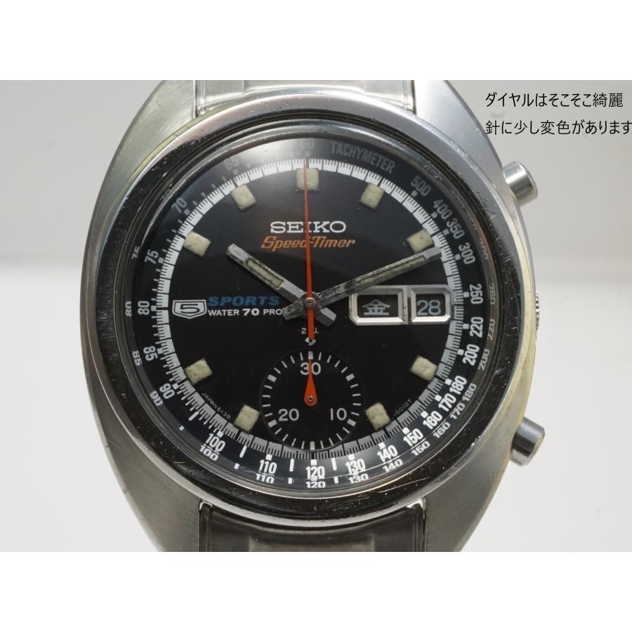 t*z様 SEIKO 5 Sports Speed Timer 自動巻 6139 SEIKO 5 Sports Speed timer 6139-6010 Automatic Chronograph Men's