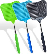3 Pcs Fly Swatter, Fly Swatter Plastic,Telesc...
