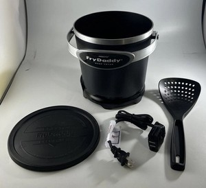 Replacement Lid For Presto Fry Daddy Fryers - 2 Piece Black Cover