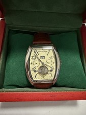Pere De Temps Mens Automatic PDT3036 brown Leather Band Wristwatch