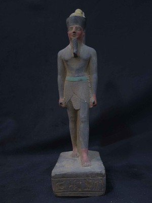 Ancient Egyptian Amenhotep III Pharaoh Statue Hieroglyphic Artifact BC