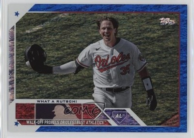 2023 Update Season Highlights Blue Foil Adley Rutschman Checklist Rookie RC 19b1