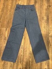Vintage 1960s-70s Toughskins Sears Roebuck And Co. Girls Blue Jeans 10 Regular
