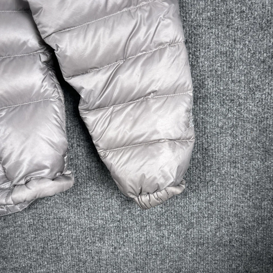 Chaqueta LL Bean para mujer mediana pequeña gris 850 Downtek abrigo acolchado cálido Foto 2 de 4