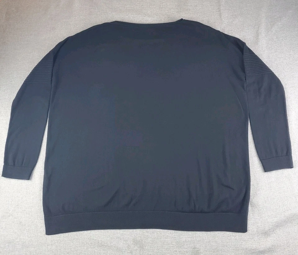 Planet by Lauren G Women Pullover Sweater Knit Top One Size Black - Image 3 of 4