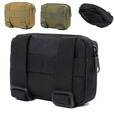 Tactical Molle Horizontal Admin Pouch Multi-Purpose EDC Utility Tool Pouch Bag
