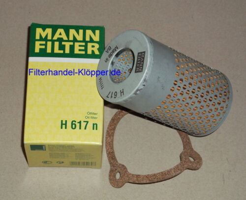 Filtro de aceite hidráulico MANN H617n para Deutz D6006 D6206 D6806 OE Nº 2380014 - Imagen 2 de 2