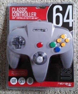Retrolink Nintendo 64 Style USB wired controller for PC and Mac