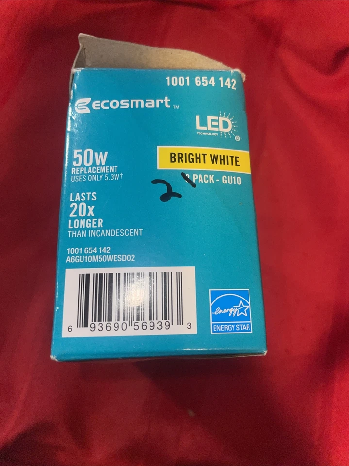 50W Equivalent Bright White MR16-GU10 Dimmable LED Light Bulb (2 bulbs) - Image 3 of 4