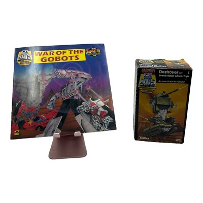 Vtg 1985 Tonka Super Go Bots Destroyer029 Enemy RobotAttack Tank Mint New & Book