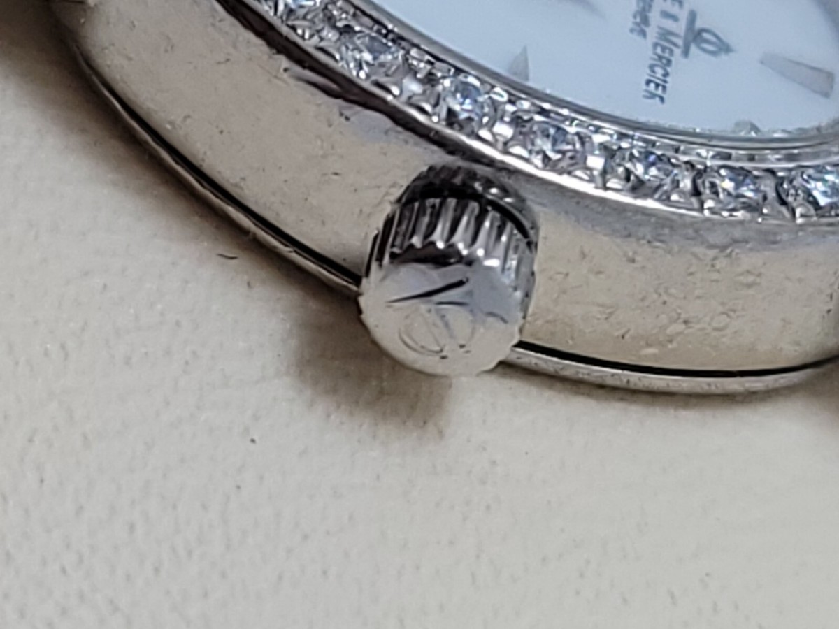 Baumé & Mercier/ Tiffany & Co Diamond women’s watch Lot - Baume & Mercier ladies 14k go white gold and diamond main image 2