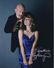 HEATHER LANGENKAMP signed Autogramm 20x25cm NIGHTMARE ON ELM  in Person autograp